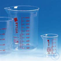 Becher Griffin PMP niedere Form 600ml gedruckte rote Skala Becher Griffin PMP...